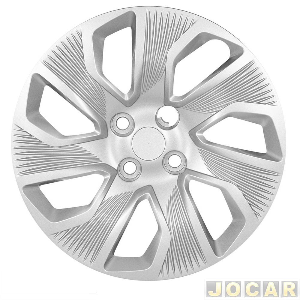 Calota aro 13 Fiat - Grid - Grand Siena 2014 até 2015 - prata - cada (unidade) - 213CB-PTA-U