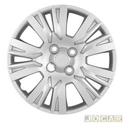 Calota aro 15 Fiat - Grid - <b>Fiat Palio Hatch Essence 1.6 16V Flex 4P de 2011 at 2017</b> - Palio Essence 2014 em diante - cada (unidade) - 204CP-PTA-U