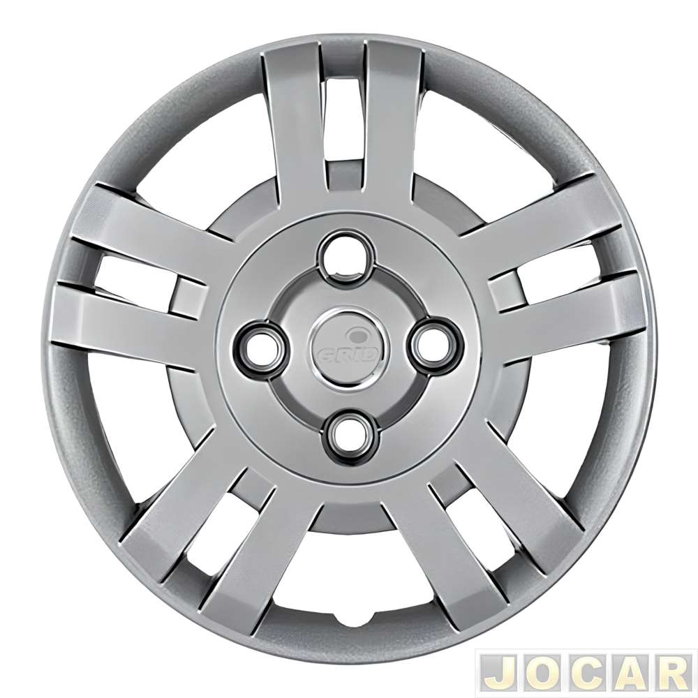 Calota aro 14 Ford - Grid - Fiesta Supercharger 2003 até 2005 - prata - cada (unidade) - 176CB-PTA-U