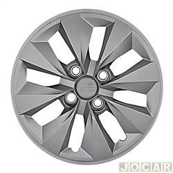 Calota aro 13 Volkswagen - Grid - <b>Volkswagen Gol Power 1.6 Mi Total Flex 4P - G4 de 2005 at 2009</b> - Gol G4 2006 at 2008 - cubo alto - cada (unidade) - 141CA-PTA-U