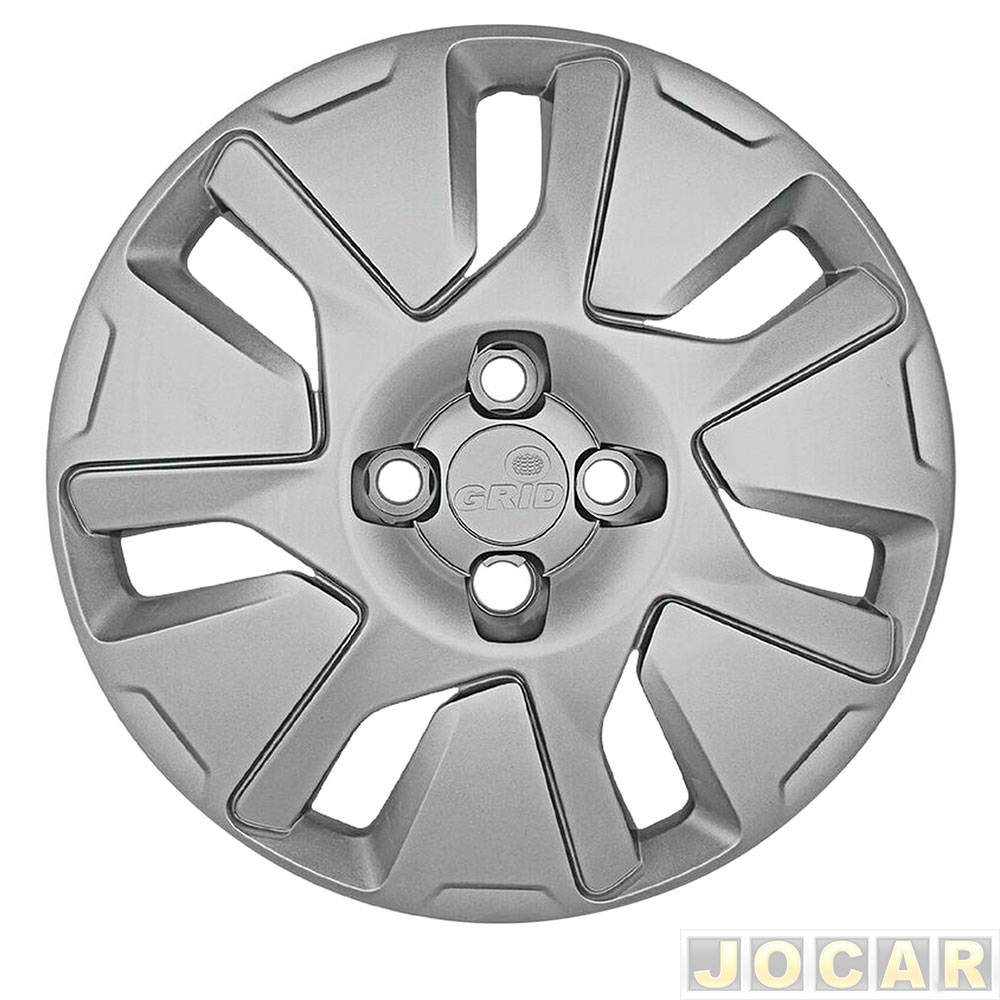 Calota aro 15 indicado para Chevrolet - Grid - Spin 2012 em diante - prata - cada (unidade) - 371CP-PTA-U