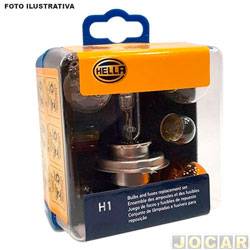 Kit de reposição - Hella - Kit H1 Lâmpadas e Fusíveis Standard - cada (unidade) - H1EMK