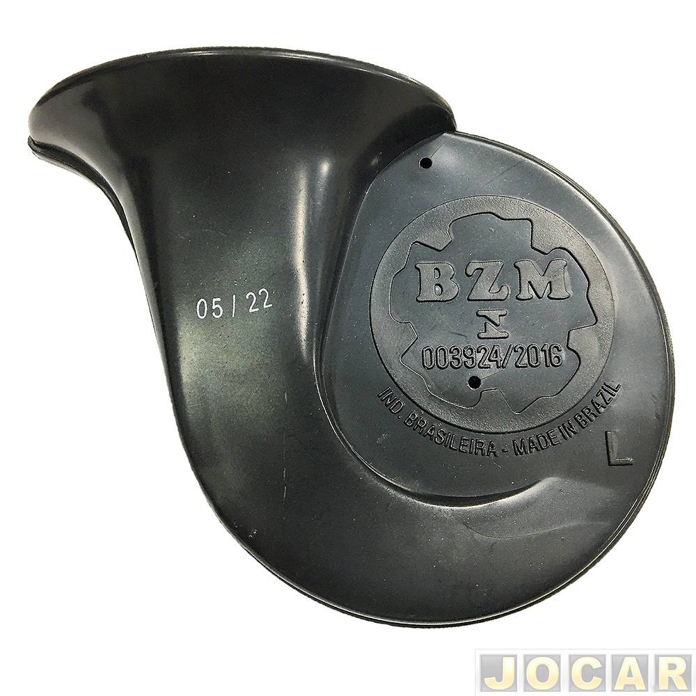 Buzina automotiva - BZM - Linha Chevrolet/Ford - individual 12V - caracol - conector tipo original - cada (unidade) - B73