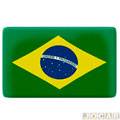 Emblema universal - Emblemax - Bandeiras - Brasil - resinado - 45x27mm - kit c/4 - cada (unidade) - RP0401