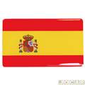 Emblema universal - Emblemax - Bandeiras - Espanha - resinado - 45x27mm - kit c/4 - cada (unidade) - RP0409
