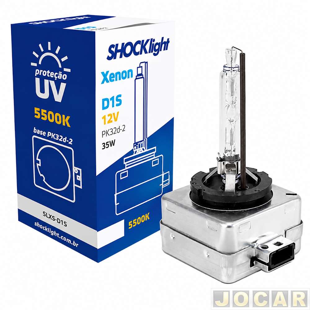 Lâmpada do farol principal - Shocklight - Xenon - D1S - 35W - 12V - 5500K - cada (unidade) - SLX5-D1S