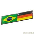 Emblema universal - Maron - Bandeira - Brasil com Alemanha - cada (unidade) - 6102
