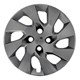 Calota aro 14 Chevrolet - Grid - Onix/Prisma 2014 at 2016 - fixada com parafuso cubo baixo - grafite - cada (unidade) - 133CB-GFT-U