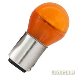 Lâmpada automotiva - Autopoli - Lanterna 1 polo - bulbo - pinos transversais - amarela - cada (unidade) - AU030