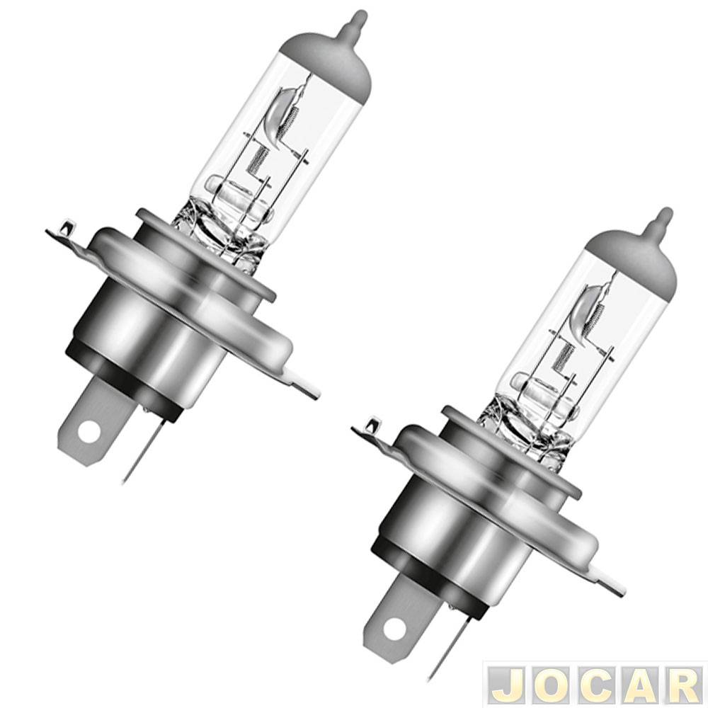 Kit lâmpada do farol - Osram - H4 - 12V - 60/55W - 3200K - Ultra Life - kit - 64193ULT-H4