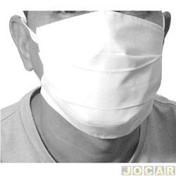 Máscara de proteção facial - de tecido - adulto - lavável - bege - cada (unidade)