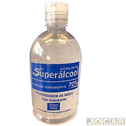 Álcool gel - Superálcool - proteção antisséptica 70% - 500mL - cada (unidade) - 708478