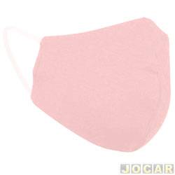 Mscara de proteo facial - 100% algodo - formato anatmico - adulto - lavvel - rosa - cada (unidade)
