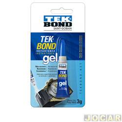 Cola - Tekbond - instantnea tipo Super Bonder - 3g - gel - cada (unidade) - 10611001102