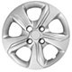 Calota aro 14 Chevrolet - Grid - Chevrolet Onix Hatch LT 1.0 Turbo 12V cmbio automtico Flex 4P de 2019 em diante - Onix 2020 em diante - fixada com parafuso - prata - cada (unidade) - 376CB-PTA-U