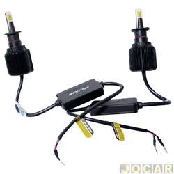 Kit lmpada LED do farol - Shocklight - H3 - Dual Color - 12V - 25W - 4000 lmens - kit - SL-DC10003