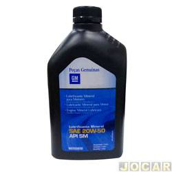 leo do motor - Original Chevrolet - SAE 20W-50 API SM - mineral multiviscoso - 1L - cada (unidade) - 98550858