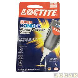 Cola - Loctite - Super Bonder Power Flex gel control - 3 gramas - prata - cada (unidade) - 2651959
