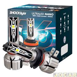 Kit lmpada LED do farol - Shocklight - H7 - UltraLED S16 Nano - 4200 lmens - kit - SLL-160007
