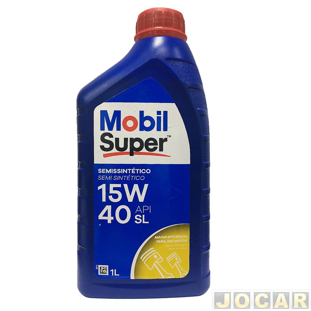 Óleo do motor - Mobil - Super - 15W-40 API SL - semissintético - 1L - cada (unidade) - APISL/15W-40