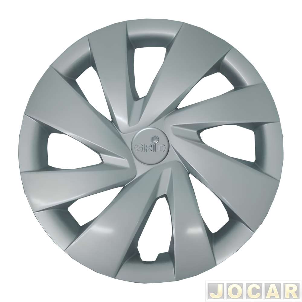 Calota aro 14 Toyota - Grid - Etios 2021 em diante - parafuso cubo baixo - prata - cada (unidade) - 462AR-PTA-U