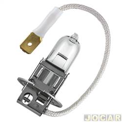 Kit lmpada do farol - Hella - <b>Ford Escort Conversvel XR3 1.6 de 1984 at 1986</b> - H3 - 12V - 55W - White Light - luz branca - <b>farol de milha</b> - cada (unidade) - H3 WL