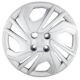 Calota aro 15 Chevrolet - Grid - Chevrolet Onix Hatch LT 1.0 12V cmbio automtico Flex 4P de 2023 em diante - Onix 2023 at 2024 - leia descrio detalhada - fixada com parafuso - prata - cada (unidade) - 380CP-PTA-U