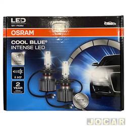 Kit lmpada LED do farol - Osram - <b>Fiat Strada Cabine Estendida Adventure Locker 1.8 8V Flex 2P de 2008 at 2010</b> - H7 - 12V - 27W - 6000K - Cool Blue Intense - kit - 65210CWCBI.