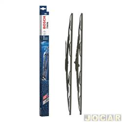 Palheta do limpador do para-brisa - Bosch - <b>Renault Master Minibus L2H2 2.8dTi 3P de 2002 at 2004</b> - Master 2002 em diante - 24/24 - 600mm/600mm - Aerotwin - dianteira - par - 609 - 3397118309