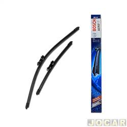 Palheta do limpador do para-brisa - Bosch - <b>Fiat Idea Essence Dualogic Plus 1.6 16V Flex de 2014 at 2016</b> - Idea 2014 at 2016 - Uno 2015 at 2021 - 24/15 - 600mm/380mm - Aerofit SD - dianteira - par - SD11 - 3397016123