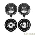 Kit de farol de milha - Hella - 500 Black Magic - com lmpadas H3 - 12V - 55W - redondo - par - 1F4005750991