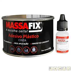 Massa plstica - Massa Fix -400G - cinza - cada (unidade)
