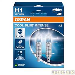 Kit lmpada do farol - Osram - <b>Fiat Palio Hatch 1.5 mpi 2P lcool de 2002 at 2003</b> - H1 - 12V - 55W - 5000K - Cool Blue Intense Next Gen - <b>farol de milha</b> - kit - 64150CBN-HCB-ECO