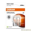 Lmpada automotiva - Osram - 12V - W21/5 - 2 polos - esmagada - blister com  2 unidades - par - 7515 - W21/5W - ECO