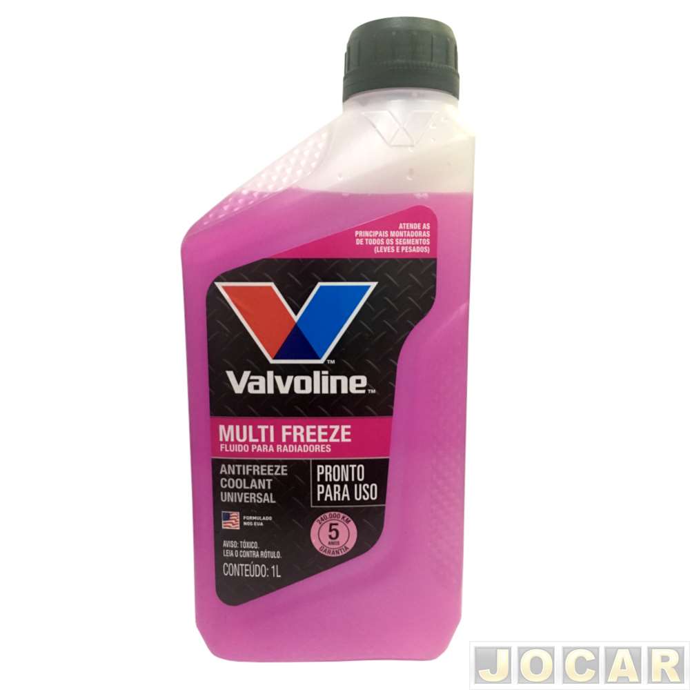 Aditivo para radiador - Valvoline - Multi Freeze - pronto para uso - 1L - rosa - cada (unidade) - VV162
