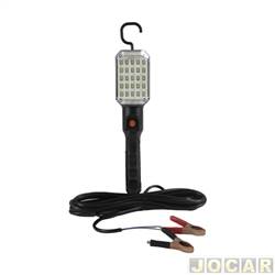 Farol de socorro - Shocklight - com LEDs - cabo de 5 metros - com garras para bateria - cada (unidade) - 709917
