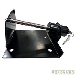 Trava de segurana - Monter lock - <b>Fiat Uno Mille 1.0 mpi 2P lcool de 2002 at 2004</b> - Uno smart/mille fire 2001 at 2006 - com console pr-moldado - cada (unidade) - M205 (K05)