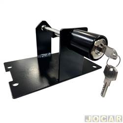 Trava de segurana - Monter lock - <b>Ford Fiesta Hatch Titanium Plus 1.6 16V PowerShift Flex 4P - New Fiesta de 2016 at 2019</b> - Ka/Ka+ 1.5 2015 at 2018 - New Fiesta 2013 at 2019 - cada (unidade) - M403 (K79)