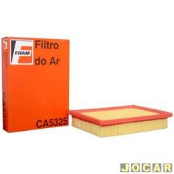 Filtro de ar do motor - Fram - Uno Fire 2001 até 2004 - Uno Fire Economy 1.0 Flex 2009 em diante - cada (unidade) - CA5325