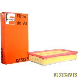 Filtro de ar do motor - Fram - <b>Ford Ka GL 1.0 mpi de 1999 at ago/1999</b> - Ka 1.0/1.3 - 1997 at 1999 - motor Endura-E e Zetec - cada (unidade) - CA5837