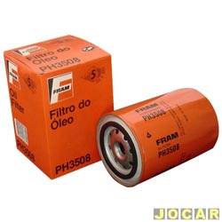 Filtro de leo - Fram - <b>Ford Ranger Cabine Simples XLT 4X2 2.5 Turbo-IC diesel de 2000 at 2000</b> - Bonanza/D20/Silverado 1985 at 2001 - Kombi Diesel - cada (unidade) - PH3508