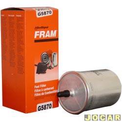 Filtro de combustvel - Fram - Audi A3 1.6/1.8 1996 em diante - gasolina - cada (unidade) - G5870