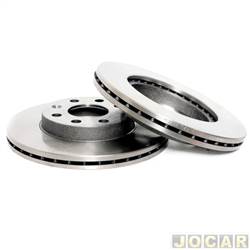 Disco de freio - TRW - <b>Chevrolet Corsa Hatch Maxx 1.0 8V Flexpower 4P de 2005 at 2009</b> - Corsa 2003 at 2012 - ventilado - dianteiro - par - 0580-0