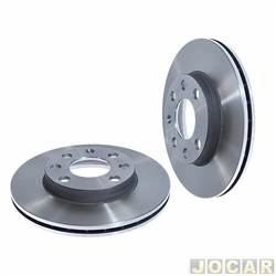 Disco de freio - alternativo - Hipper Freios - <b>Chevrolet Corsa Hatch Wind 1.0 MPFI 2P de 1999 at 2002</b> - Monza/Kadett/Ipanema 1982 at 1998 - Corsa 1999 at 2012 - Celta 1.4 2000 at 2010 - 236mm - ventilado - dianteiro - par - HF-20