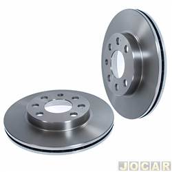 Disco de freio - alternativo - Hipper Freios - <b>Chevrolet Corsa Hatch Maxx 1.0 8V Flexpower 4P de 2005 at 2009</b> - Corsa Hatch/Sedan 1.0 8V 2003 em diante - Classic 2003 em diante - 240mm - ventilado - dianteiro - par - HF-23B