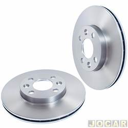 Disco de freio - alternativo - Hipper Freios - <b>Renault Clio Hatch Expression 1.6 16V Hi-Flex 4P de 2004 at 2008</b> - Clio 1.6i/1.6 16V 2000 em diante - Kangoo 2001 em diante - Logan 1.6 16V - 259mm - ventilado - dianteiro - par - HF-549