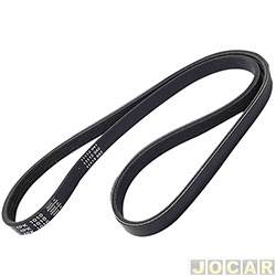 Correia com perfil Poly-V - Dayco - <b>Honda Civic Sedan LX-MT 1.7 16V 4P de 2003 at 2006</b> - Civic 1.7 16v 1993 at 2006 - GIR/DH - cada (unidade) - 4PK1010
