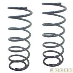 Mola de suspenso - Fama (antiga Aliperti) - <b>Fiat Palio Hatch EX 1.0 mpi 2P de 1998 at 2000</b> - Palio/Siena 1996 at 2000 - Young 2001 at 2002 - modelos 1.0/1.5/1.6 8V - 1.3 16V - sem ar - dianteiro - par - AL-326