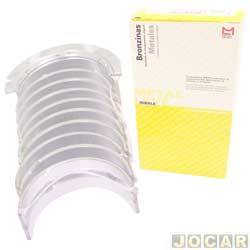Bronzina de mancal - Metal Leve - <b>Fiat Idea ELX Fire 1.4 8V Flex de 2005 at 2010</b> - Palio/Siena/Strada/ Idea/Uno/Fiorino - Motor Fire - cada (unidade) - SBC-068-J-0,25