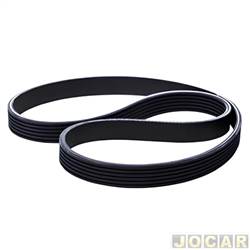 Correia com perfil Poly-V - Goodyear - <b>Ford Fiesta Hatch GL Class 1.0 mpi 4P de 1999 at 2002</b> - Escort/Fiesta/Ka motor Zetec RoCam - Silverado - Fox - GIR/ALT/BBA/DH - cada (unidade) - 6PK1700